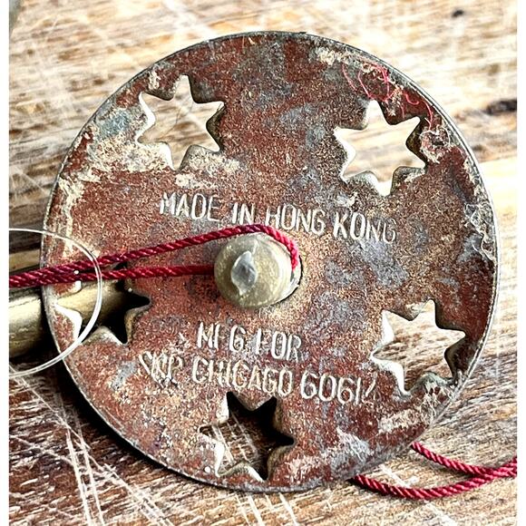 VTG 1974 Candle Light Christmas Tree Wind Chime Mid Century Style Kitsch Read - Picture 10 of 15